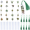DIY Acrylic Blank Rectangle with Polyester Tassel Bookmark Making Kits DIY-YW0010-86B-1