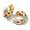 Brass Stud Earrings EJEW-R162-08G-3