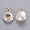 Natural Cultured Freshwater Pearl Pendants KK-L187-02A-2