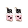 Valentine's Day Theme Alloy Enamel Pendants ENAM-T020-50B-02-1