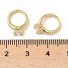 Brass Pave Cubic Zirconia Charms KK-Q068-26G-2
