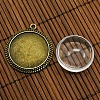 25mm Transparent Clear Domed Glass Cabochon Cover for Photo Pendant Making TIBEP-X0010-AB-FF-4