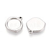 304 Stainless Steel Pendant Cabochon Settings STAS-T067-70B-P-2