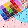 1488Pcs 24 Colors Transparent Acrylic Beads MACR-YW0002-68-5