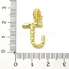 Rack Plating Brass Micro Pave Cubic Zirconia European Dangle Charms KK-L210-015G-J-3