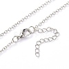 Luminous Alloy Locket Pendant Necklaces NJEW-F284-05A-5