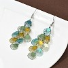 430 Stainless Steel Shell Shape Dangle Earrings EJEW-A137-03P-04-3