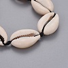 Cowrie Shell Beads Bracelets BJEW-JB04234-2