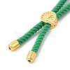 Twisted Nylon Cord Silder Bracelets DIY-B066-03G-14-3