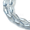 Transparent Electroplate Glass Beads X1-GLAA-K064-05A-PL03-3