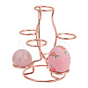 7-Slot Iron Easter Egg Display Stands ODIS-WH0058-21A-RG-1