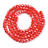 Electroplate Glass Beads Strands EGLA-A034-P4mm-A10-3