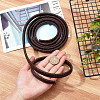 Flat Braided Leather Cord WL-WH0003-09A-3