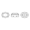 Preciosa® MAXIMA Crystal Sew-On Cups X-PRC-SB14-00030-200-S-5