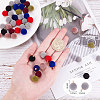 Flocky Acrylic Pendants FIND-T046-33C-3