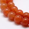 Natural Red Aventurine Bead Strands G-P257-02-8mm-3