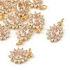 SHEGRACE Brass Micro Pave Cubic Zirconia Pendants XGRQ2O533-446A-G-1
