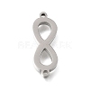 304 Stainless Steel Polishing Infinity Connector Charms STAS-E532-05P-1