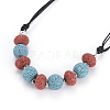 Natural Lava Rock Beaded Necklaces NJEW-I236-07-4