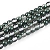 Baking Paint Transparent Glass Beads Strands DGLA-N011-4mm-07-1