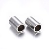 Tarnish Resistant 201 Stainless Steel Tube Beads STAS-O107-07P-A-2