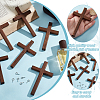 6Pcs Wooden Cross Wall Decoration AJEW-GO0002-23C-5