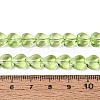 Baking Paint Transparent Glass Beads Strands DGLA-N021-01A-02-4