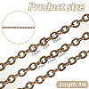 5 Yard Brass Cable Chains Cable Chain Size 2x1.5x0.5mm Antique Bronze Jewelry Making Chain CHC-PH0001-13AB-FF-2