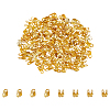 200Pcs Rack Plating Brass Bead Tips FIND-UN0016-30A-1