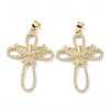 Brass Micro Pave Cubic Zirconia Pendant ZIRC-C021-22G-1