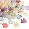 90Pcs 9 Colors Baking Paint Transparent Glass Pendants DGLA-CJ0001-05-8