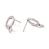 Non-Tarnish 304 Stainless Steel Stud Earring Findings STAS-P308-02A-P-2