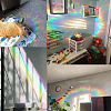 Waterproof PVC Colored Laser Stained Window Film Adhesive Stickers DIY-WH0256-068-5