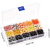 Drawbench & Baking Paint Glass Beads Strands GLAA-PH0001-03-8mm-9