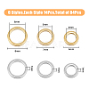 HOBBIESAY 84Pcs 6 Style Brass Linking Rings KK-HY0001-28-2