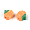 Halloween Handmade Polymer Clay Beads CLAY-T022-15B-2