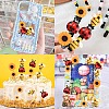 45Pcs 5 Styles Opaque Resin Cabochons CRES-YW0001-36-6