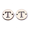 Unfinished Natural Poplar Wood Links Connectors WOOD-S045-140A-01T-2