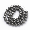 Natural Pyrite Beads Strands G-S249-01-10mm-2