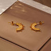 Geometric 304 Stainless Steel Stud Earrings WF7781-5
