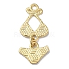 Golden Tone Alloy Enamel Pendants ENAM-O052-01G-04-2