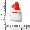 Christmas Theme Opaque Resin Pendants RESI-I336-01P-08-4