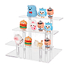 3-Tier Transparent Acrylic Minifigure Display Risers ODIS-WH0002-49-1