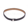Ostrich Skin Leather Choker Necklace NJEW-G326-01-1