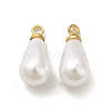 Plastic Imitation Pearl Charms KK-H442-01G-1