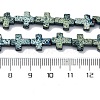 Electroplated Natural Lava Rock Beads Strands G-A256-A01-01E-4