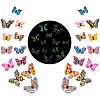 ARRICRAFT PVC Luminous Butterfly Wall Decorations DIY-AR0001-52-1