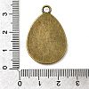 Flat Teardrop Alloy Pendant Cabochon Settings PALLOY-N0088-01AB-NF-3