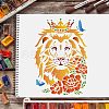 Large Plastic Reusable Drawing Painting Stencils Templates DIY-WH0202-202-6