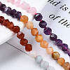 Chakra Theme Natural Tiger Eye & Rose Quartz & Amethyst & Topaz Jade & Red Agate & Amazonite & Sodalite Beads Strands G-S376-002A-4